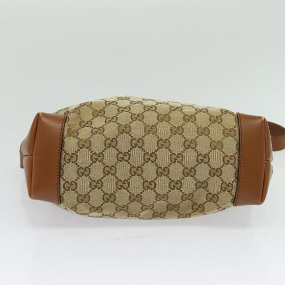 GUCCI GG Canvas Web Sherry Line Shoulder Bag Beige Red Green - Picture 9 of 16